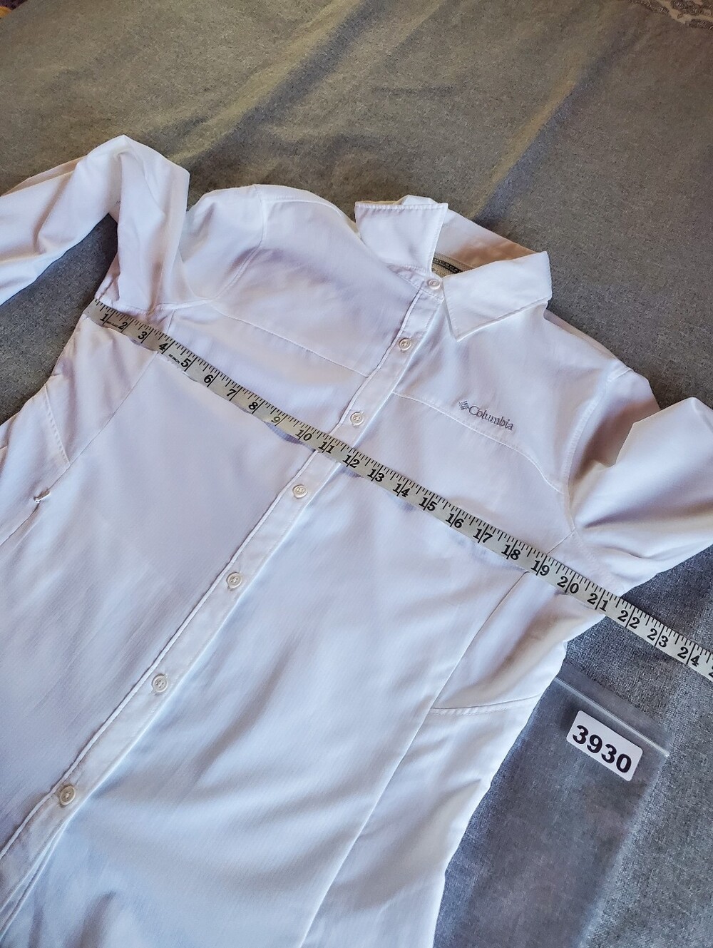 Columbia PFG Omni-shade Sun Protection White Shirt With Pockets Hiking Camping - Picture 11 of 14